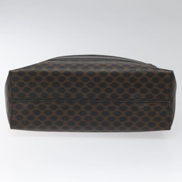 CELINE Macadam Canvas Hand Bag Pvc Leather Black - Picture 9 of 13